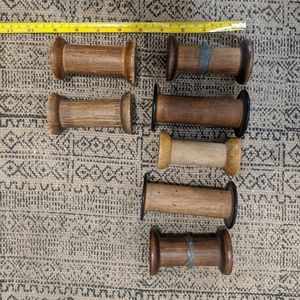 Wooden spools small (lot of 7)